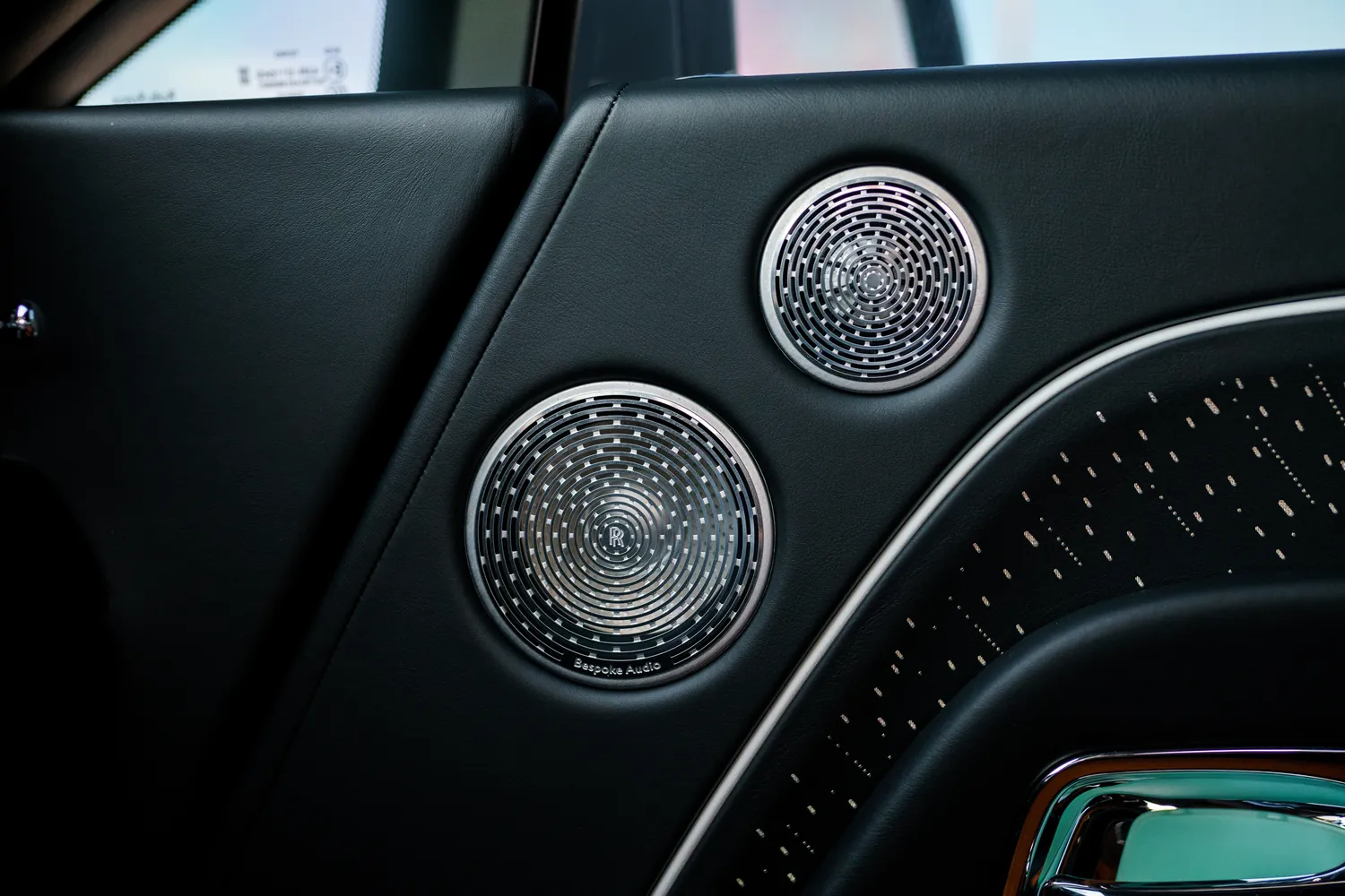 Interior of the Rolls Royce Spectre rental, a 577 hp dual motor electric coupe