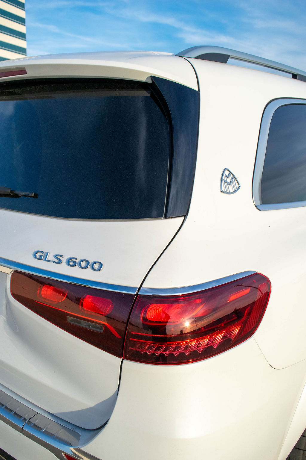 White Maybach GLS 600 rental, a 4 seat luxury SUV with all-wheel drive