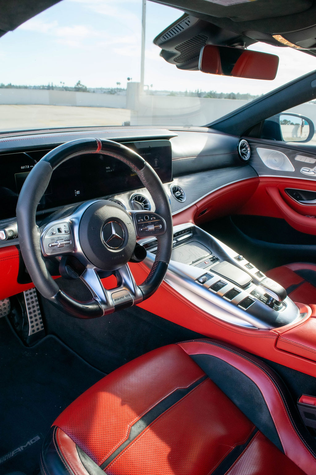 Mercedes-AMG GT rental, a 577 hp twin-turbo V8 in black