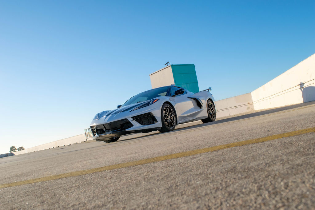 Chevrolet Corvette C8 rental, a mid-engine sports car available across Southern California