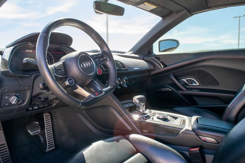 Audi R8 rental, a 2 door supercar with a 197 mph top speed