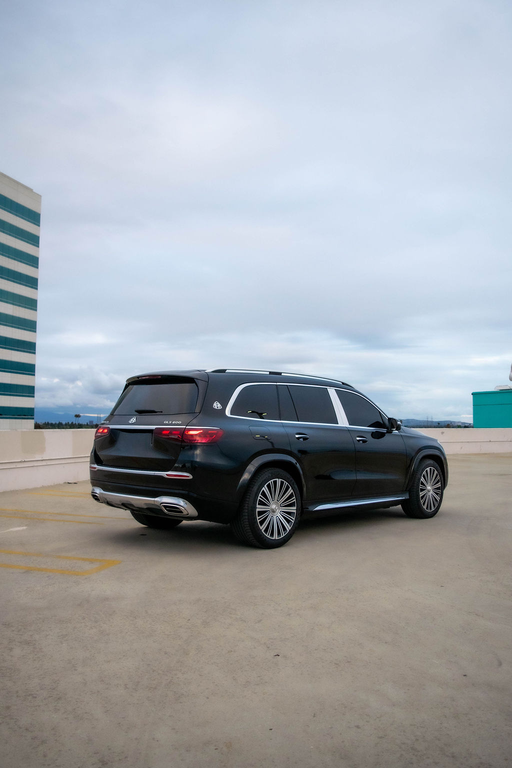 Black Maybach GLS 600, 4 seat Luxury SUV