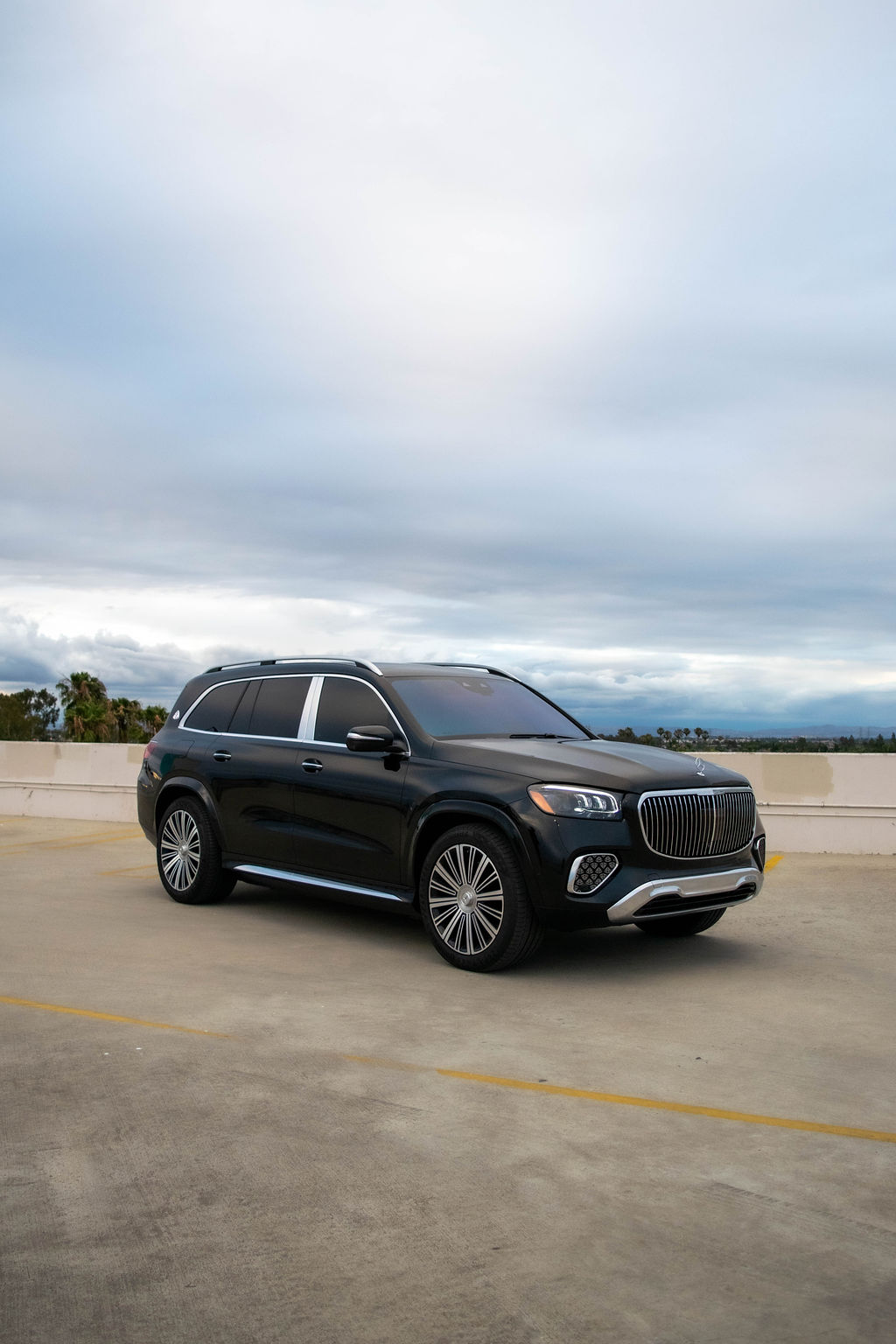Black Maybach GLS 600, Black interior, Orange County rental