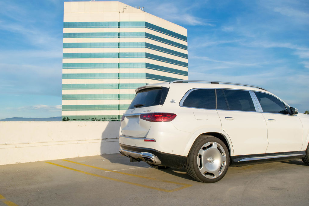 White Maybach GLS 600, rent in Orange County