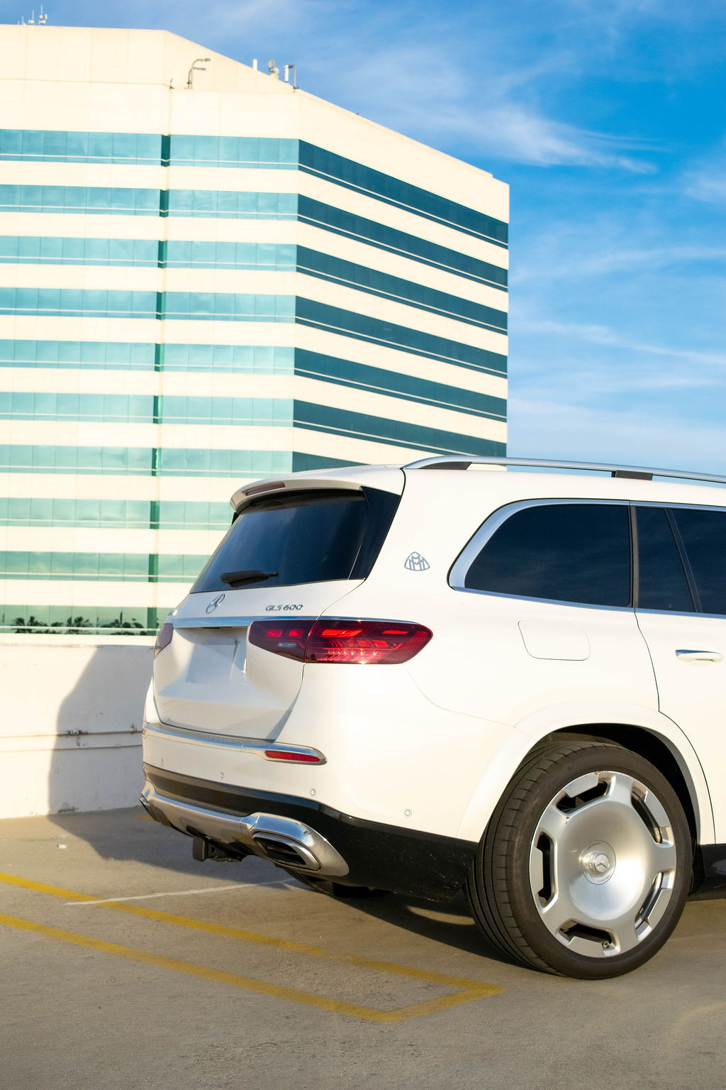 White Maybach GLS 600, 4 seat rental in Orange County