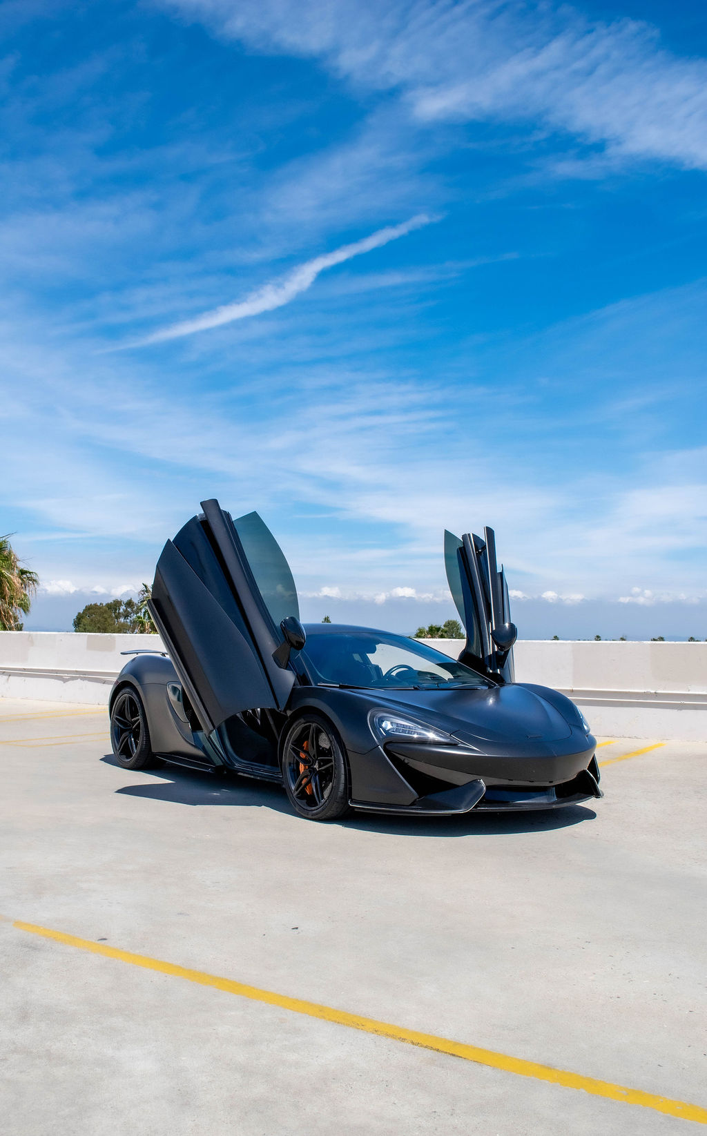 Black McLaren 570S, Supercar available in Orange County