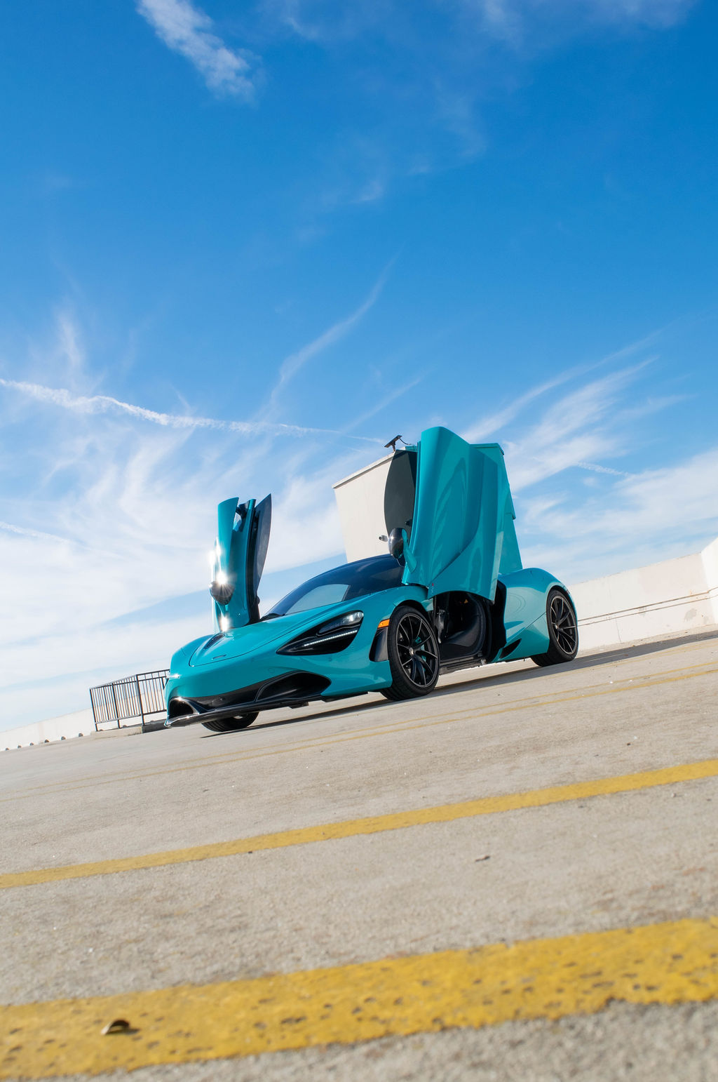 Turquoise McLaren 720S MSO, 2 door Hypercar