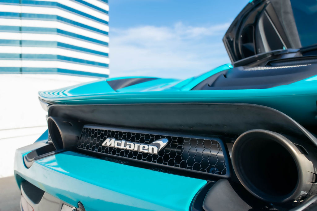 Turquoise McLaren 720S MSO, available in Orange County