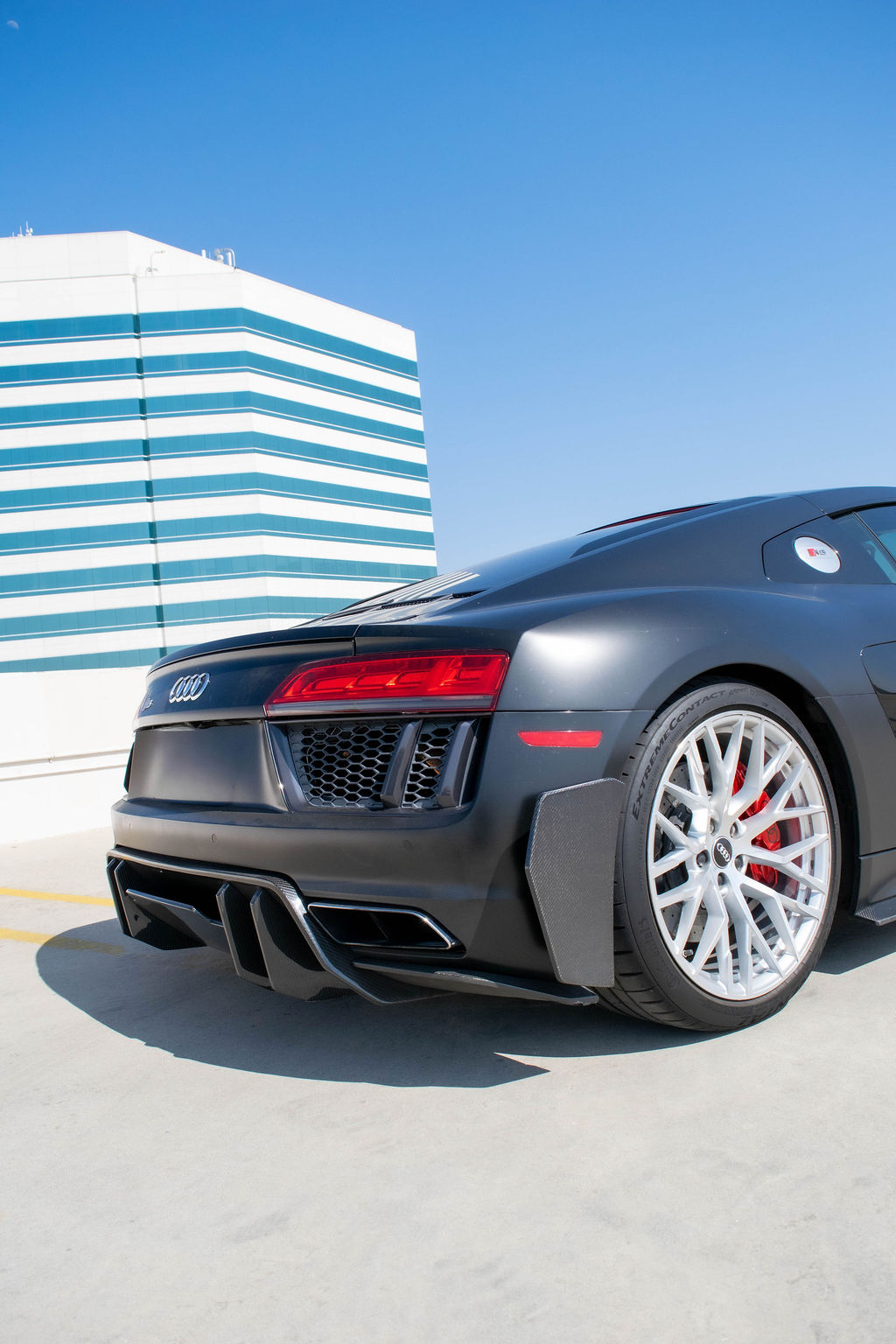 Black Audi R8 V10 Coupe rental car, Black interior, Orange County, CA