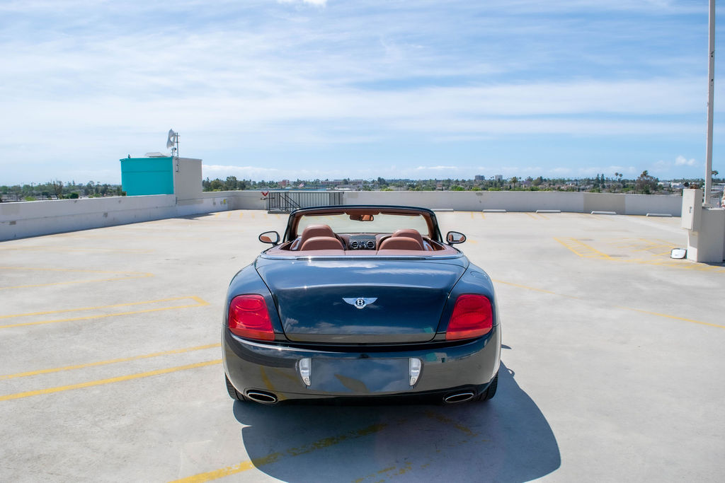 Black Bentley Continental GTC, 4 seats and 2 doors, rental in Orange County