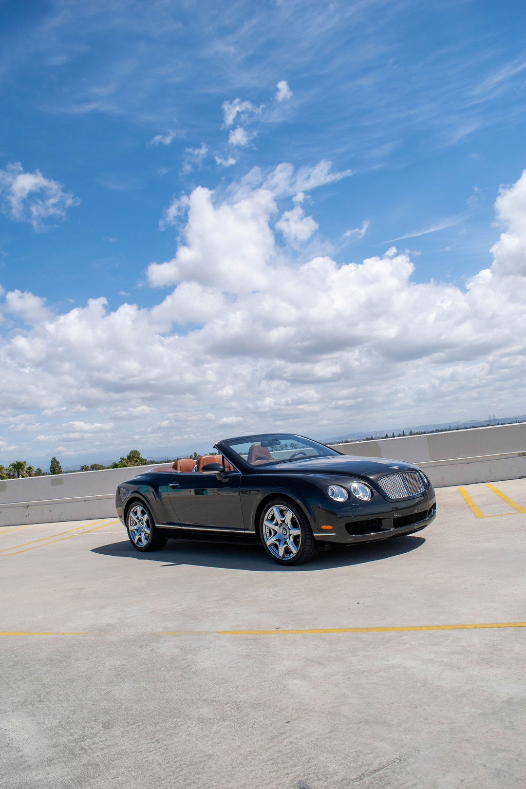 Bentley Continental GTC luxury sedan in Black, available for rental in Orange County, CA