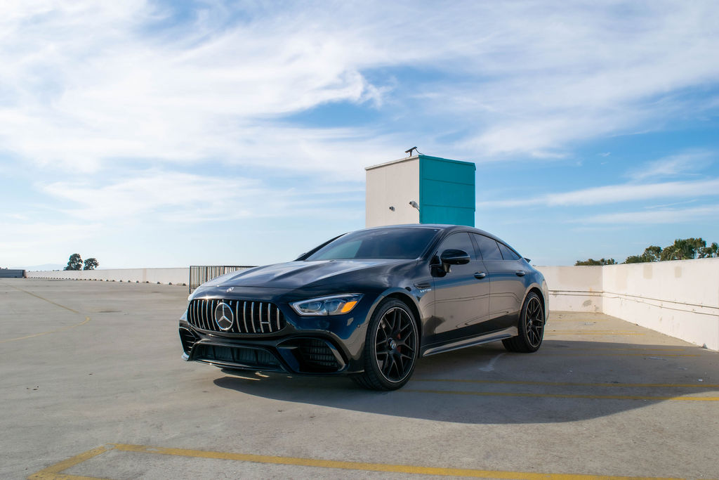 Black Mercedes-Benz AMG GT 63, rent in Orange County