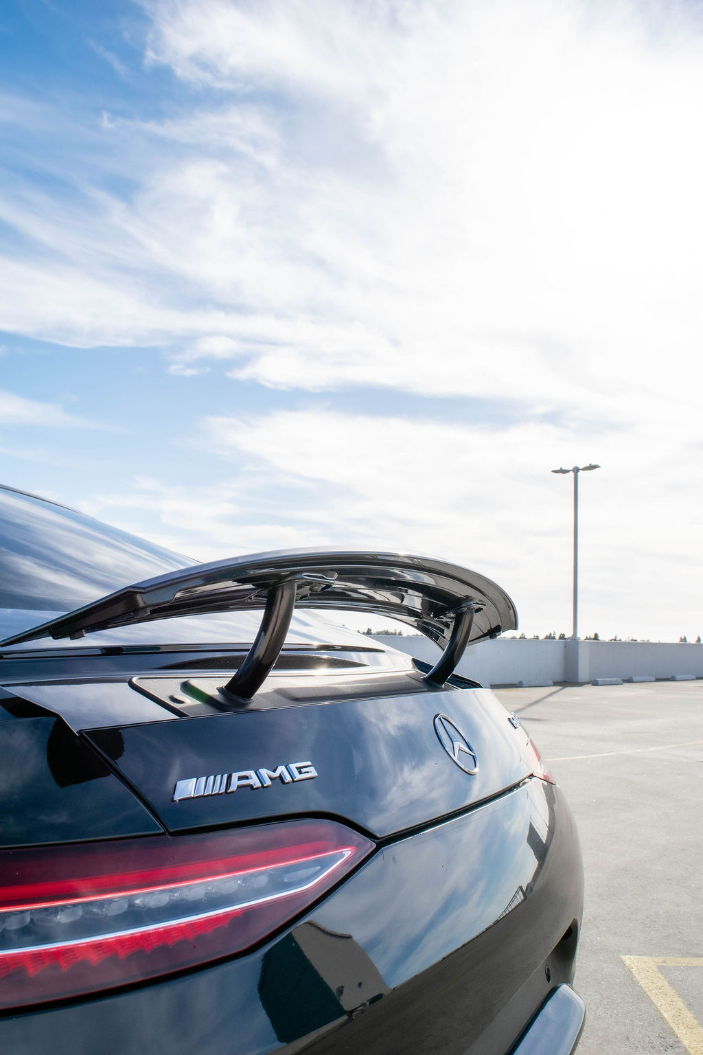 Black Mercedes-Benz AMG GT 63, 4 door Luxury Sedan in Orange County