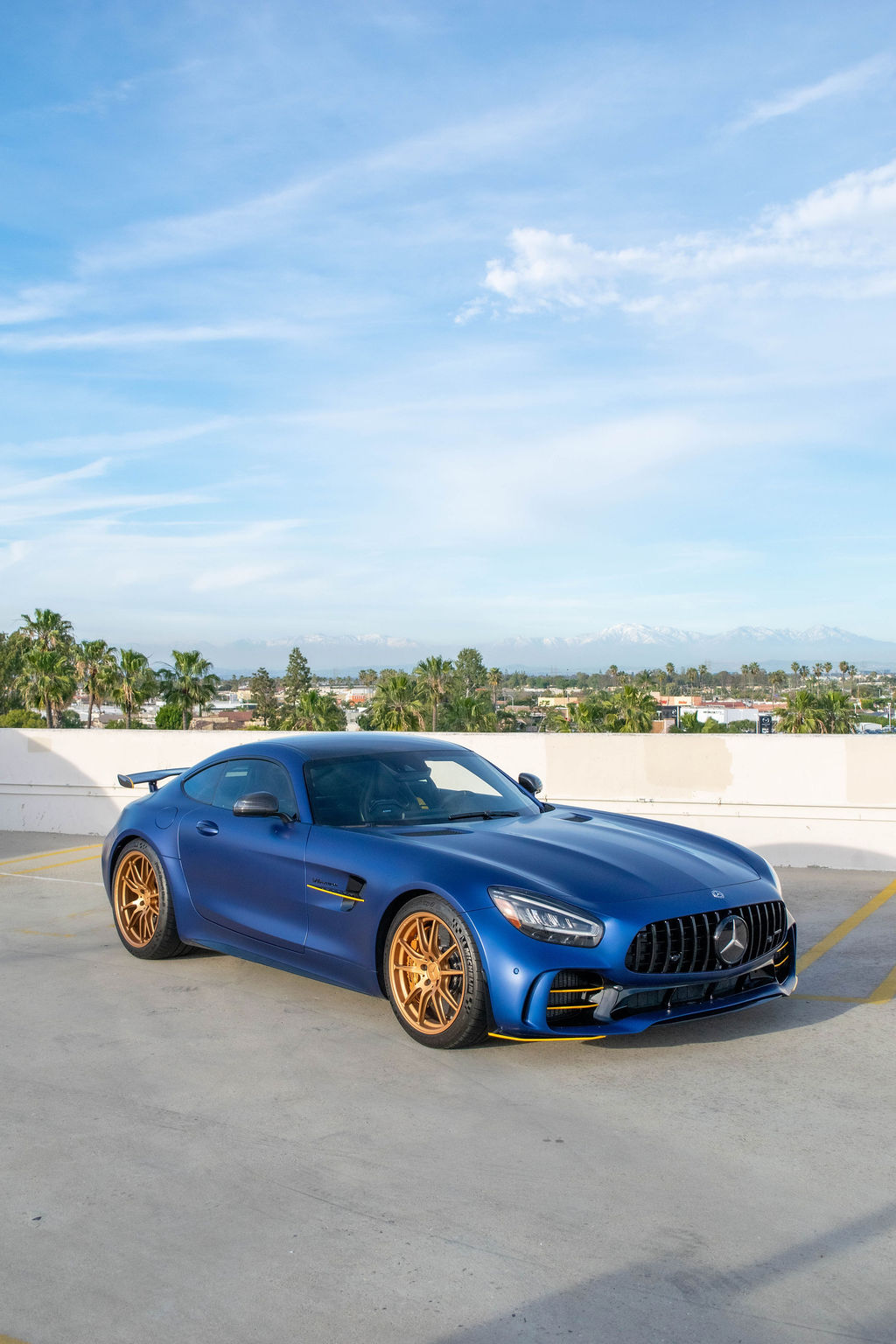 Blue Mercedes-Benz AMG GT R, rental in Orange County