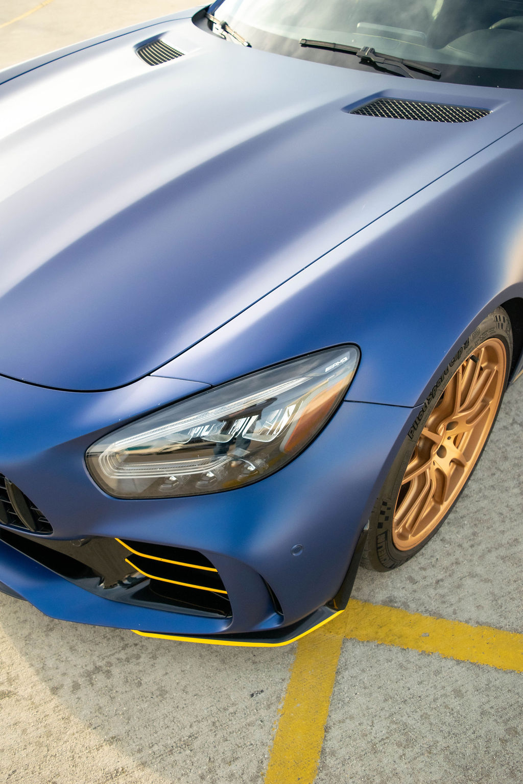 Blue Mercedes-Benz AMG GT R, RWD rental in Orange County