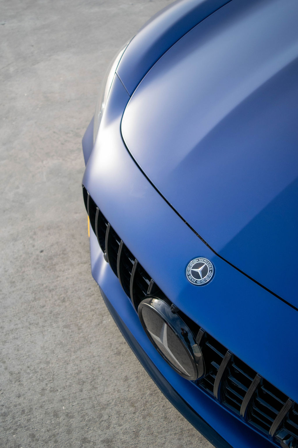 Blue Mercedes-Benz AMG GT R, Black interior, Orange County rental