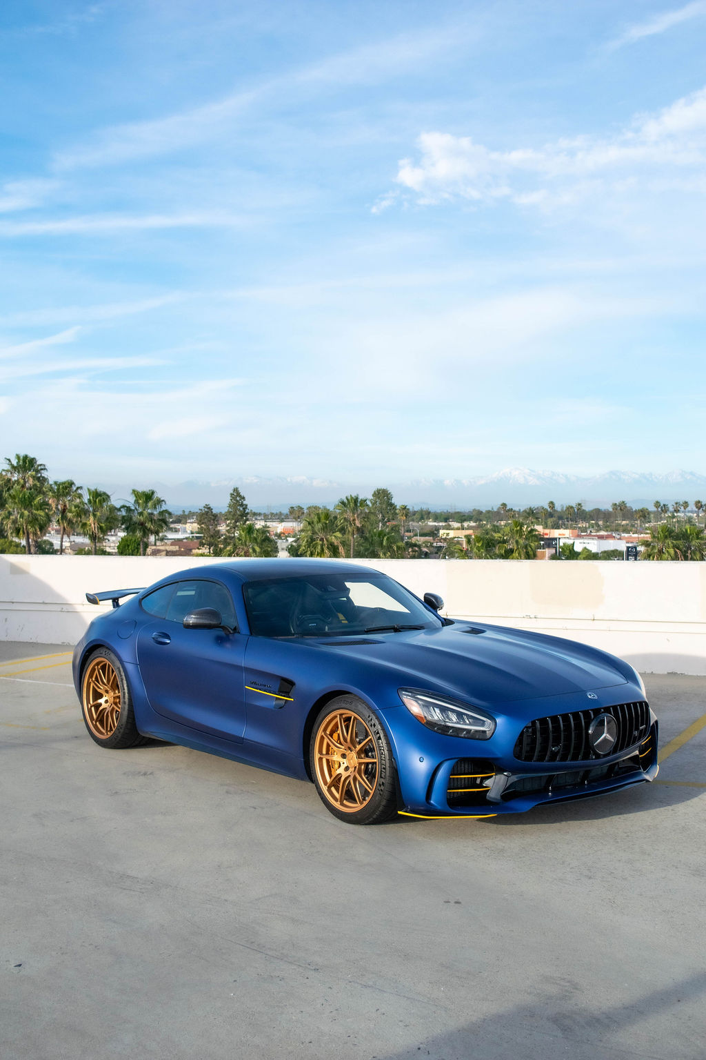 Blue Mercedes-Benz AMG GT R, Black interior, RWD