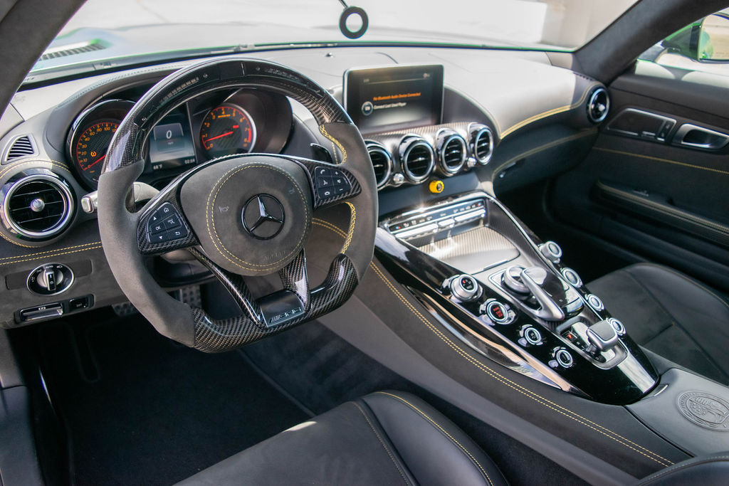 Green Mercedes-Benz AMG GT R, rental in Orange County