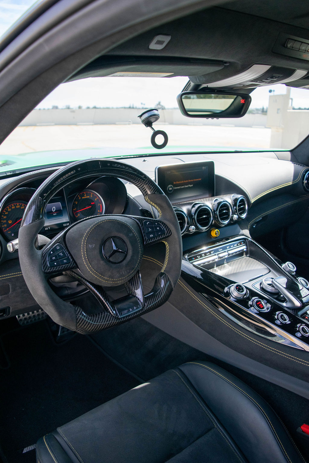 Green Mercedes-Benz AMG GT R, 2 door Supercar