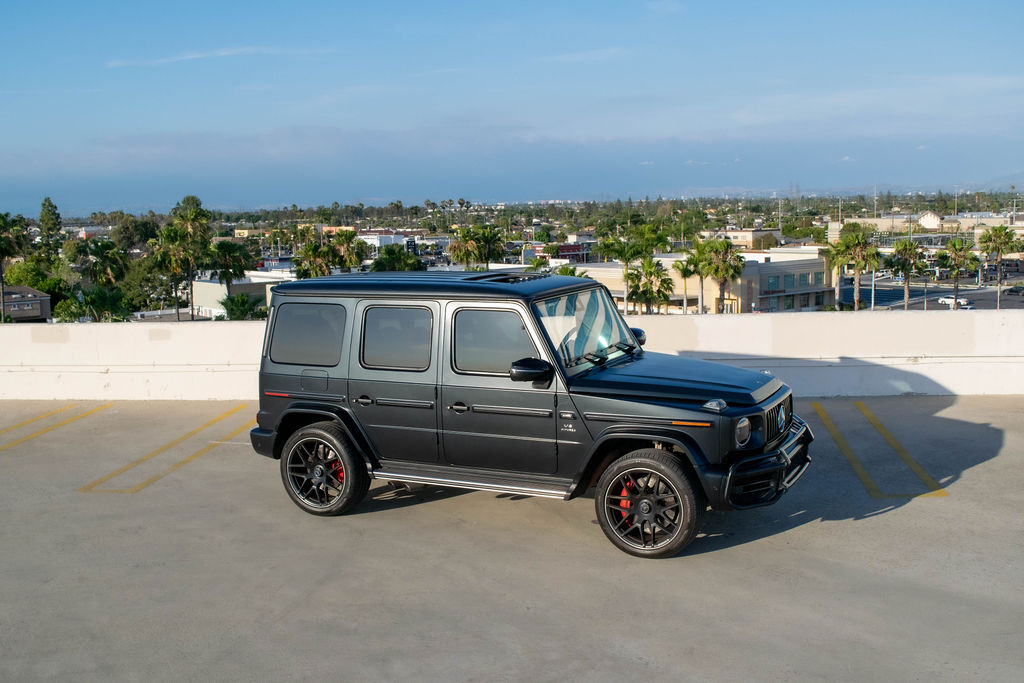 Black Mercedes-Benz G-Wagon AMG G63 with Black and White interior