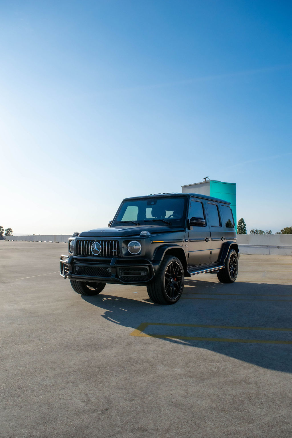 Black Mercedes-Benz G-Wagon AMG G63 5 seat luxury SUV available in Orange County