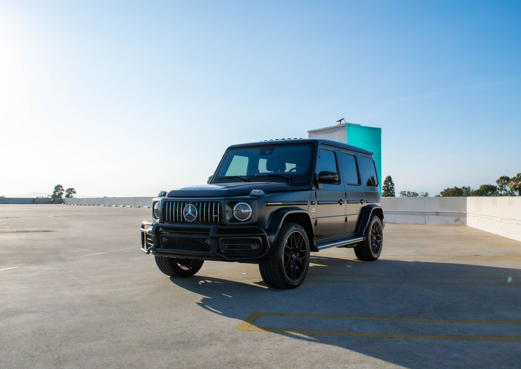 Black Mercedes-Benz G-Wagon AMG G63 exotic car rental in Orange County