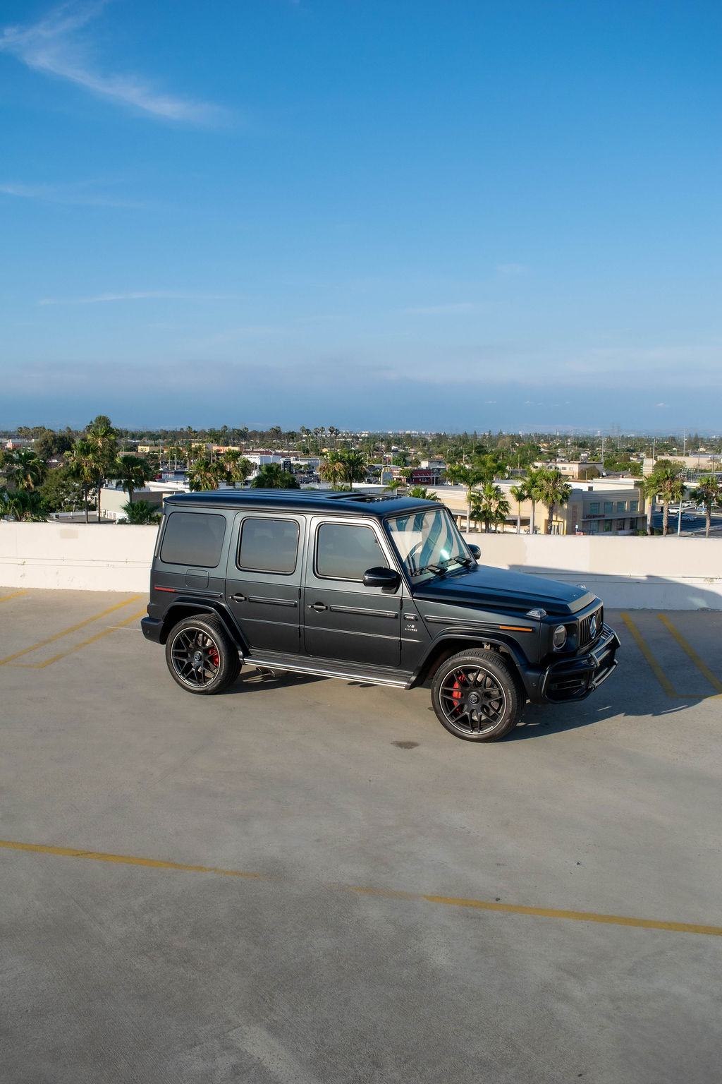 Black Mercedes-Benz G-Wagon AMG G63 4 door luxury SUV