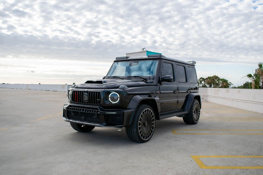 Black Mercedes-Benz G-Wagon Brabus 700 luxury SUV with Black interior