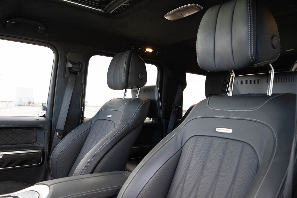 Black Mercedes-Benz G-Wagon Brabus 700 luxury SUV rental delivered in Orange County