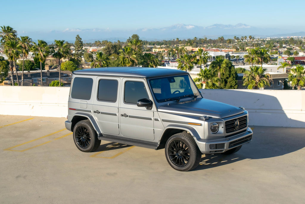Grey Mercedes-Benz G-Wagon G550 5 seat 4 door luxury SUV
