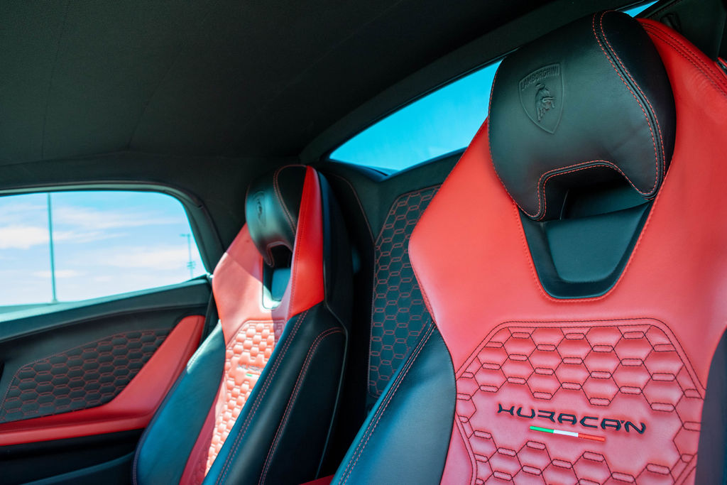 Black Lamborghini Huracan Spyder 2 door AWD supercar