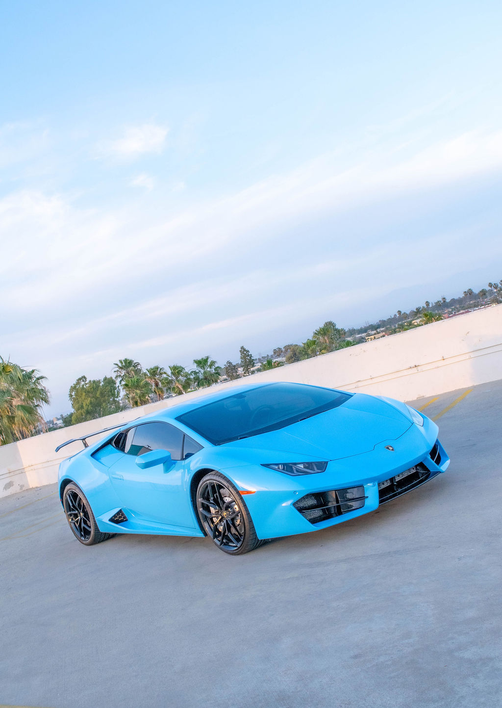Pink Lamborghini Huracan AWD supercar rental in Orange County