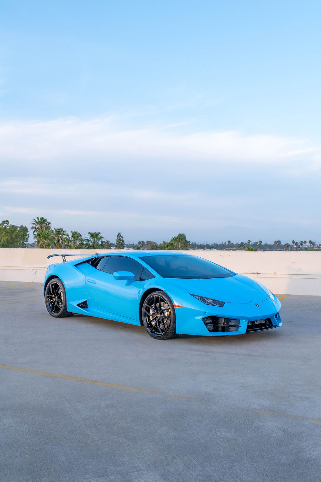 Pink Lamborghini Huracan supercar, Black interior and 2 seats