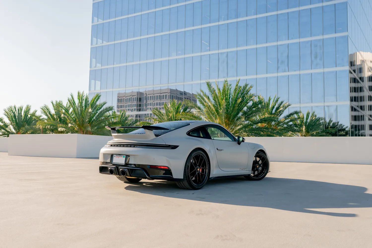 Grey Porsche 911 Carrera 4 GTS, Red interior, AWD