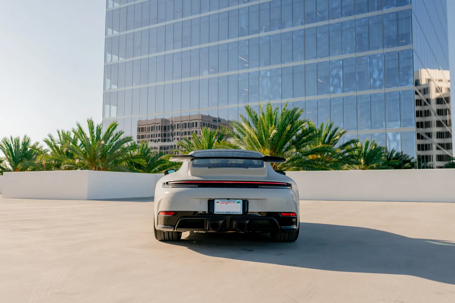 Grey Porsche 911 Carrera 4 GTS, Sports Car for rent in Southern California