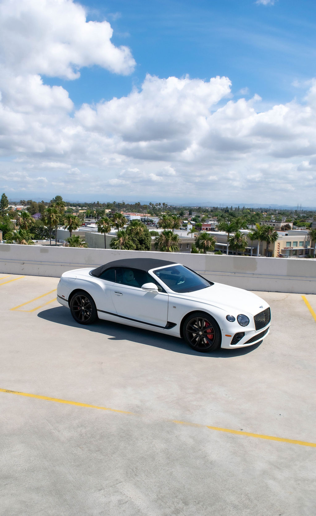 Bentley Continental GTC First Edition in White with White interior, Orange County rental