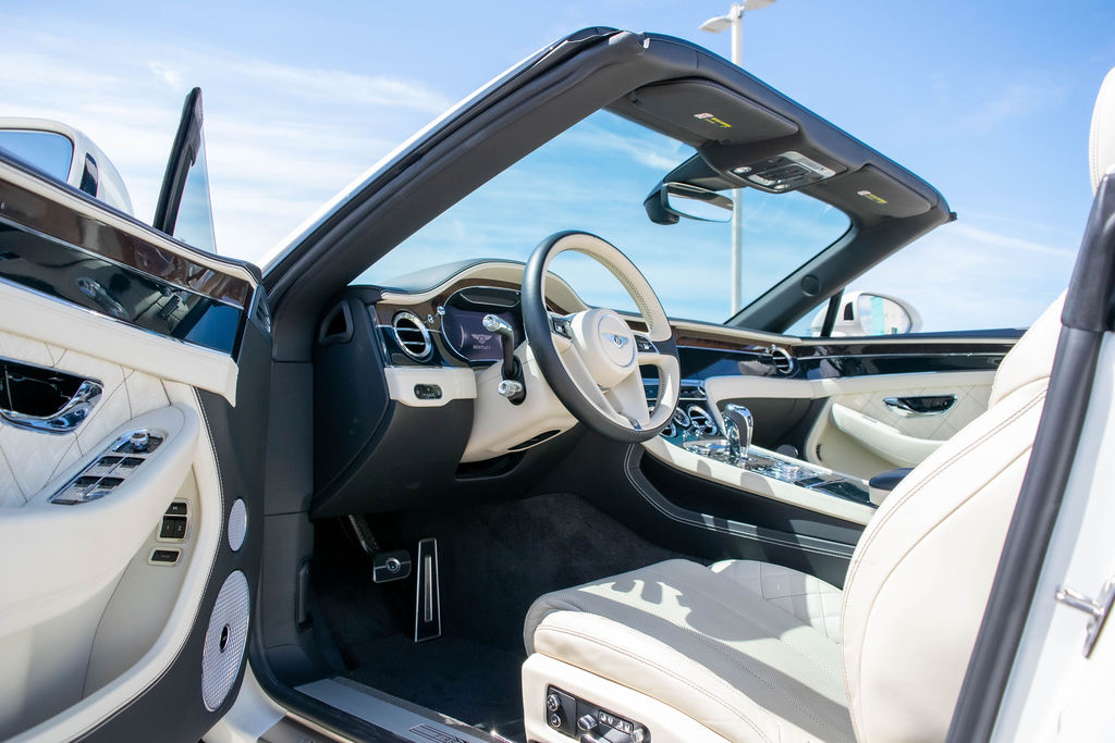 White Bentley Continental GTC First Edition AWD luxury sedan, exotic rental in Orange County