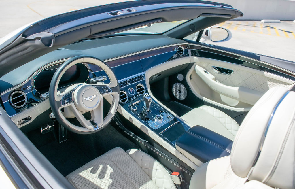 White Bentley Continental GTC First Edition, White interior luxury sedan available in Orange County