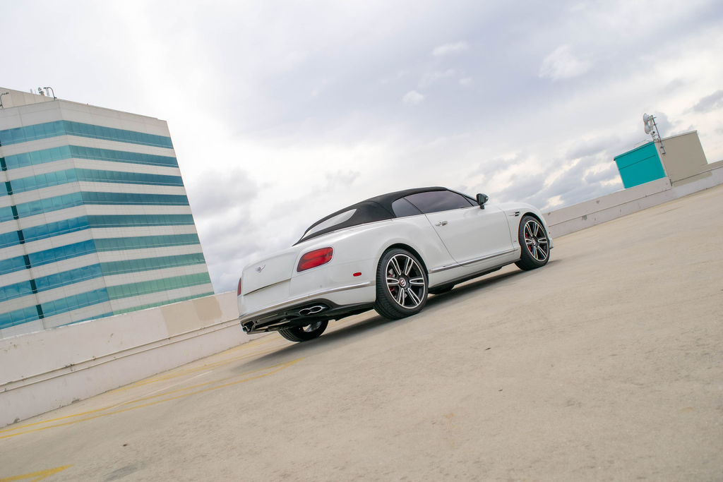 White Bentley Continental GTC, White interior luxury sedan available in Orange County