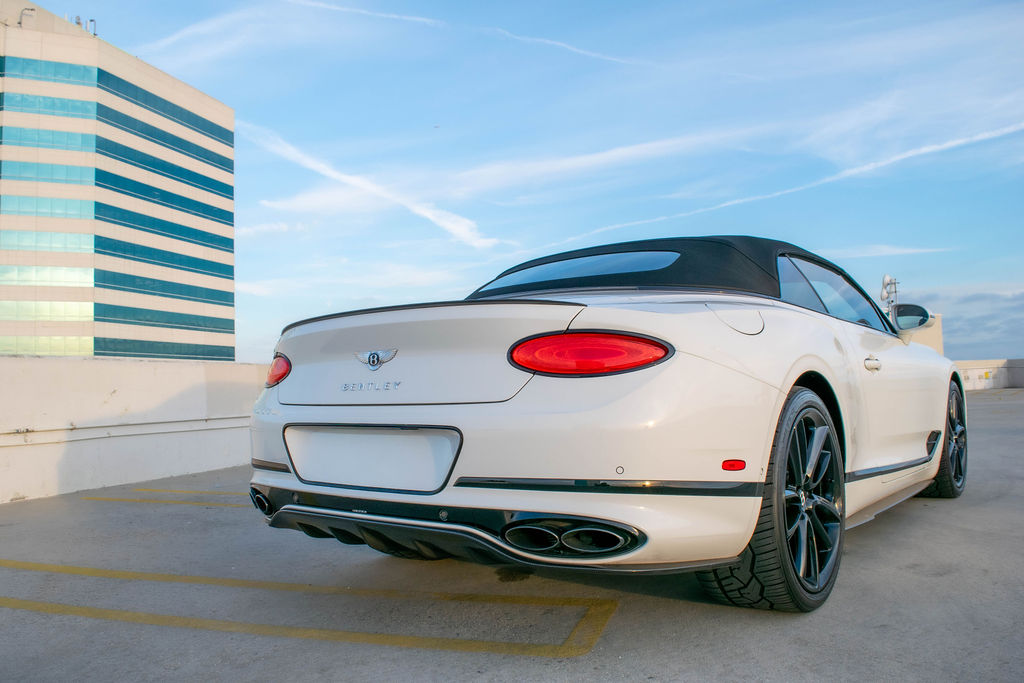 Bentley Continental GTC in White with Red interior, Orange County rental