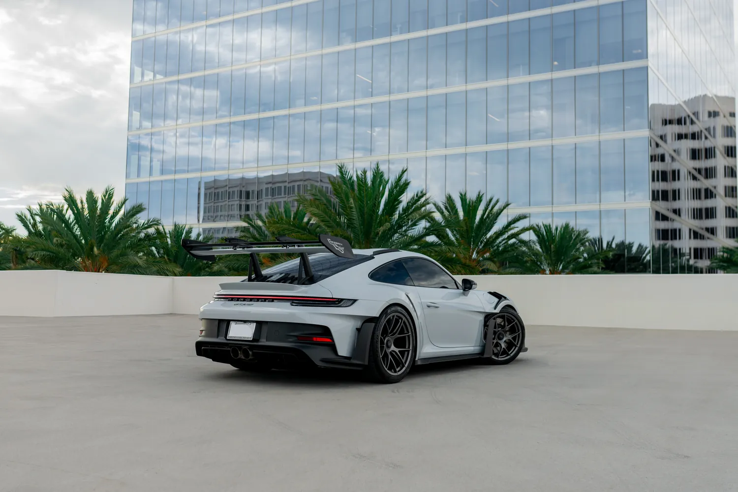 Grey Porsche 911 GT3 RS, RWD exotic rental in Southern California