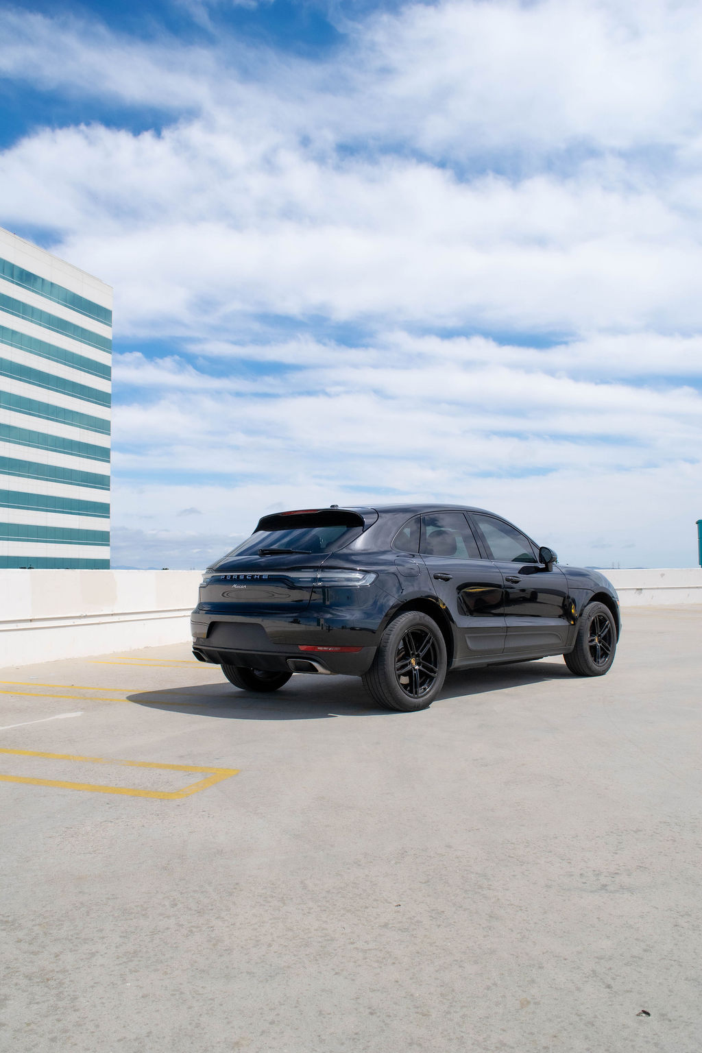 Black Porsche Macan, AWD Luxury SUV in Orange County