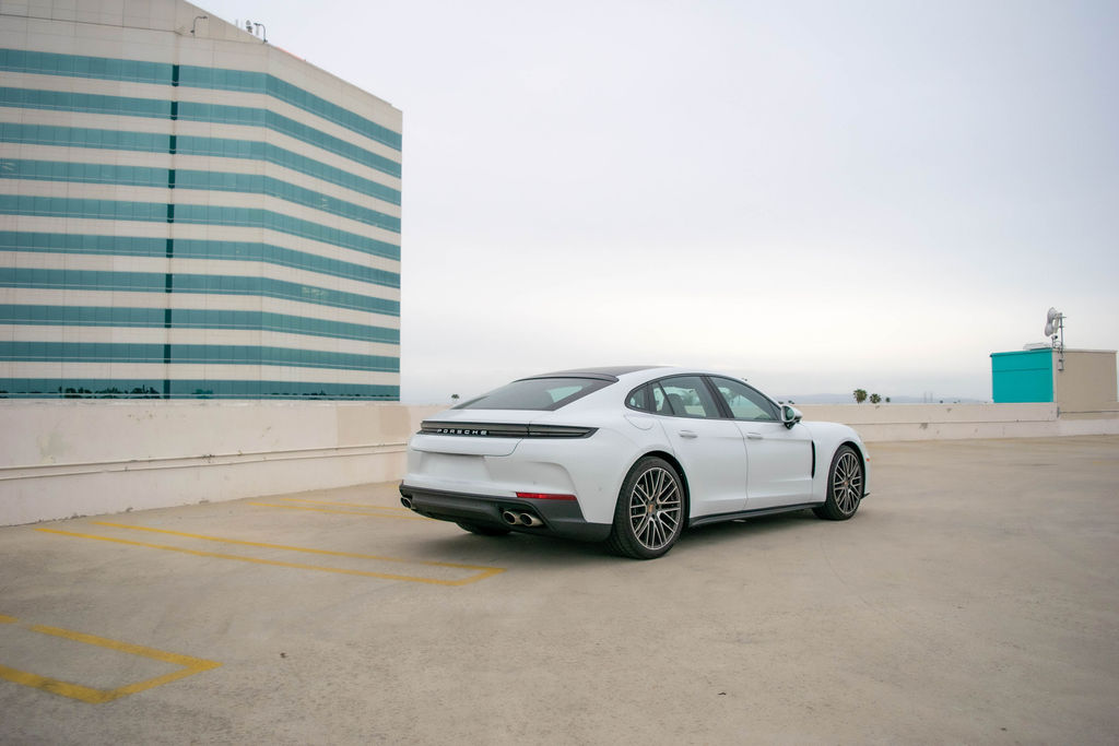 Grey Porsche Panamera, 4 door Luxury Sedan