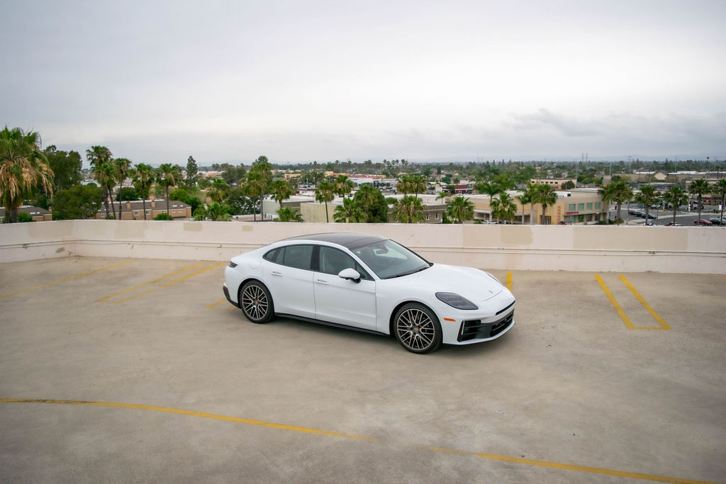 Grey Porsche Panamera, RWD Luxury Sedan in Orange County
