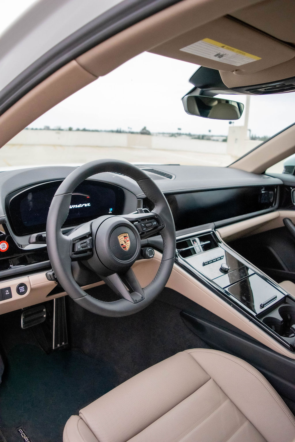 Grey Porsche Panamera, 4 seats, RWD