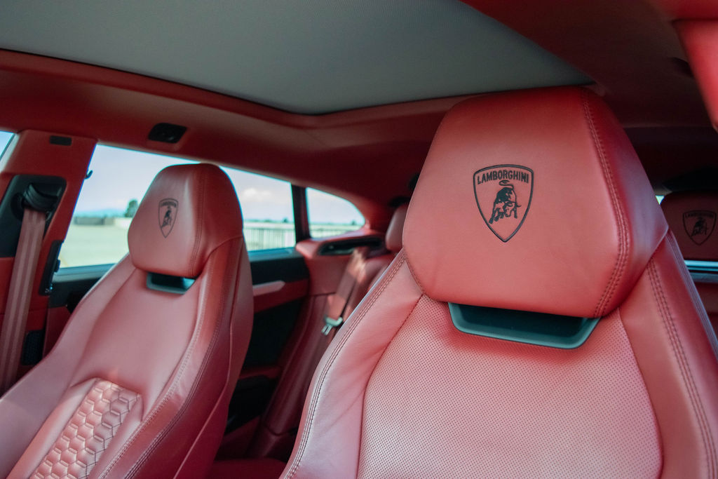 Grey Lamborghini Urus exotic car rental in Orange County