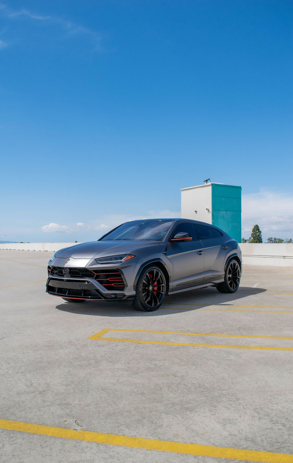 Grey Lamborghini Urus luxury SUV available across Orange County