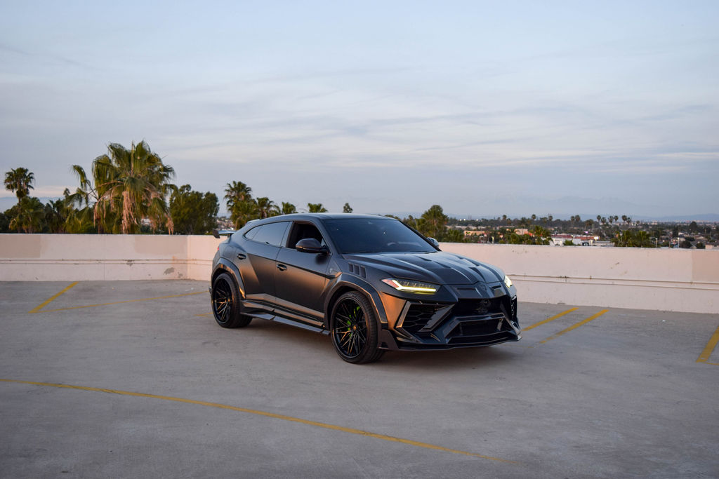 Satin Black Lamborghini Urus Mansory 4 door luxury SUV