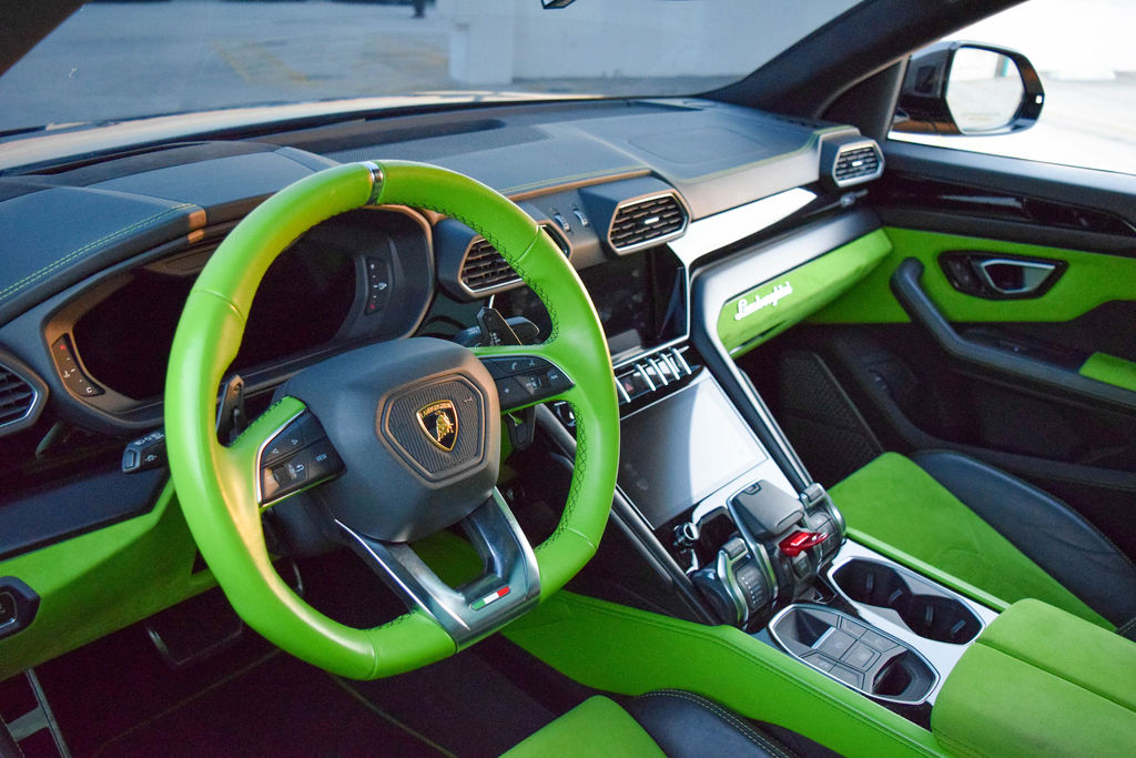 Satin Black Lamborghini Urus Mansory luxury SUV available across Orange County