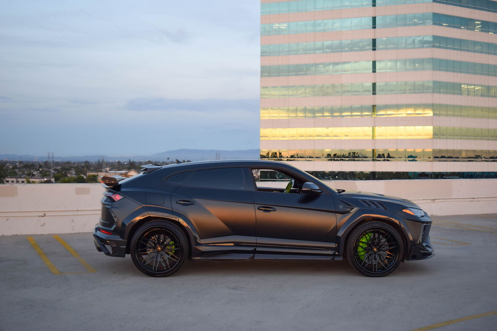Satin Black Lamborghini Urus Mansory AWD 5 seat luxury SUV